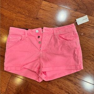 NWT J Brand Gracie High Rise Shorts in Color Guava Sz 27